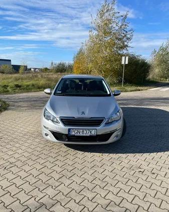 peugeot Peugeot 308 cena 40900 przebieg: 124500, rok produkcji 2017 z Poznań